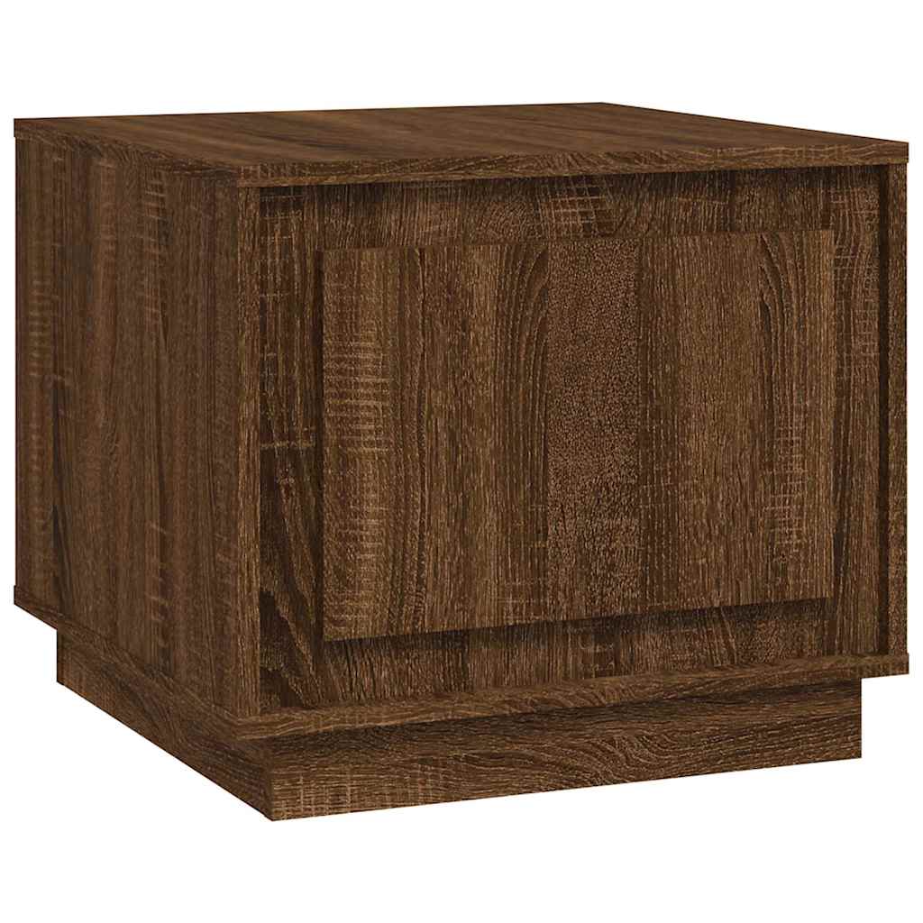 vidaXL Coffee Table Brown Oak 51x50x44 cm Engineered Wood 2