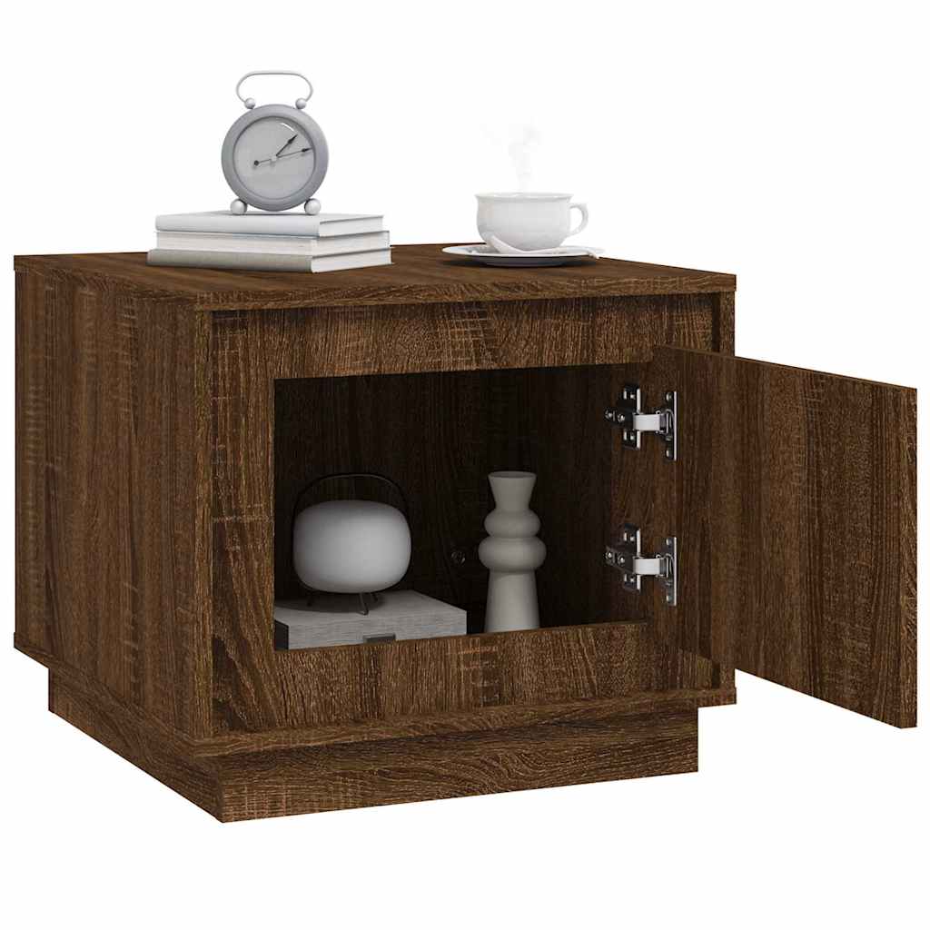 vidaXL Coffee Table Brown Oak 51x50x44 cm Engineered Wood 4