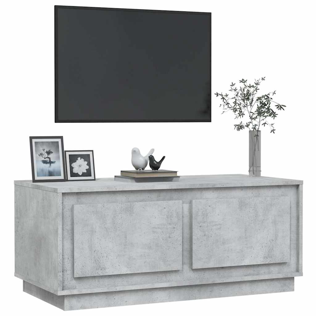 vidaXL Coffee Table Concrete Grey 102x50x44 cm Engineered Wood 4