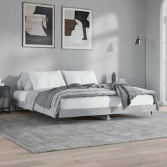 Bed Frame without Mattress 120x200 cm Concrete grey