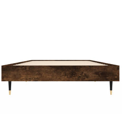 vidaXL Bed Frame without Mattress Smoked Oak 75x190 cm Small Single Engineered Wood 6