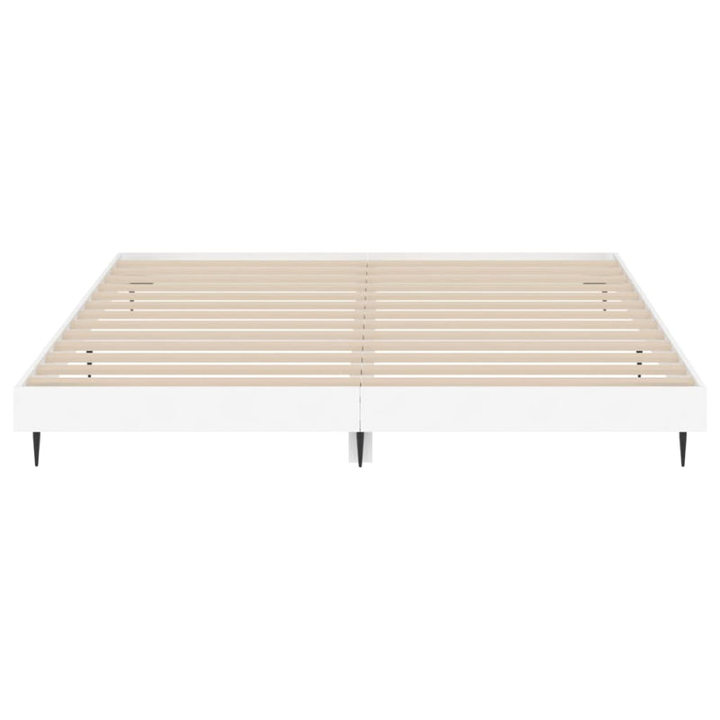 Bed Frame White 120x200 cm Engineered Wood