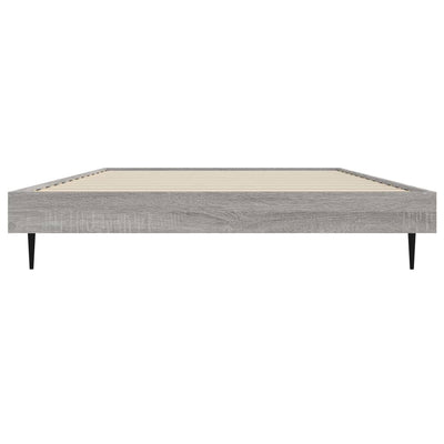 Bed Frame Grey Sonoma 100x200 cm Engineered Wood