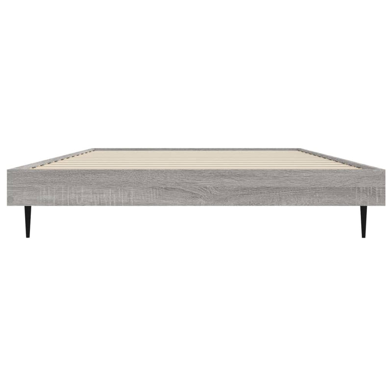 Bed Frame Grey Sonoma 100x200 cm Engineered Wood