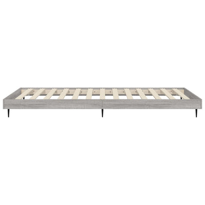 Bed Frame Grey Sonoma 100x200 cm Engineered Wood