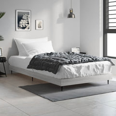Bed Frame without Mattress Length 200 cm Grey Sonoma 100 cm