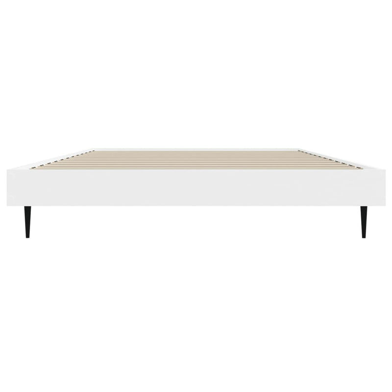 Bed Frame White 90x200 cm Engineered Wood