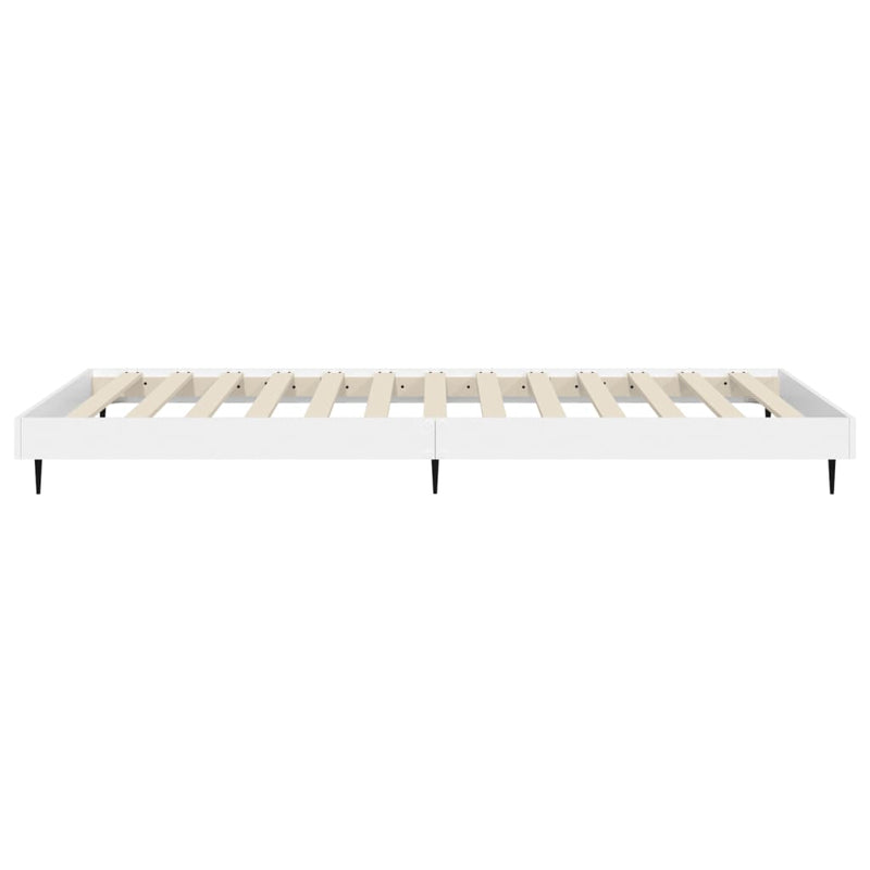 Bed Frame White 90x200 cm Engineered Wood