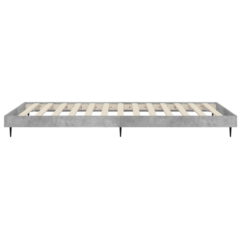 Bed Frame Concrete Grey 90x200 cm Engineered Wood