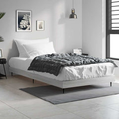Bed Frame without Mattress Length 200 cm Grey Sonoma 90 cm