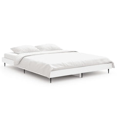 Bed Frame without Mattress 140x190 cm White