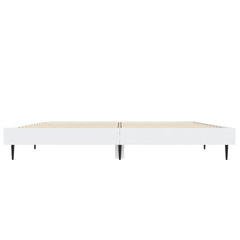Bed Frame without Mattress 140x190 cm White