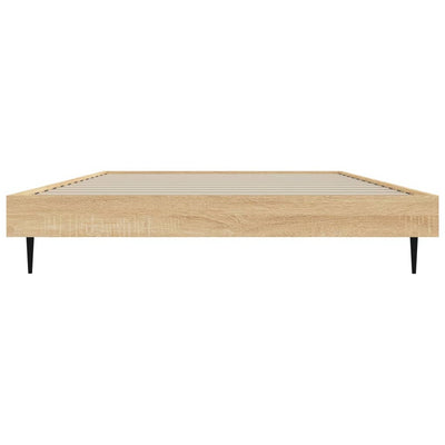 Bed Frame Sonoma Oak 90x190 cm Single Engineered Wood