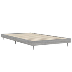 vidaXL Bed Frame without Mattress Grey Sonoma 90x190 cm Single Engineered Wood 5