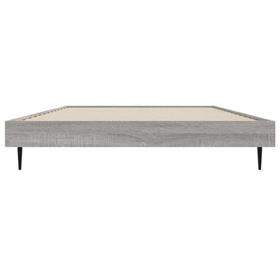 Bed Frame Grey Sonoma 90x190 cm Single Engineered Wood