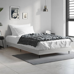 vidaXL Bed Frame without Mattress Grey Sonoma 90x190 cm Single Engineered Wood 1