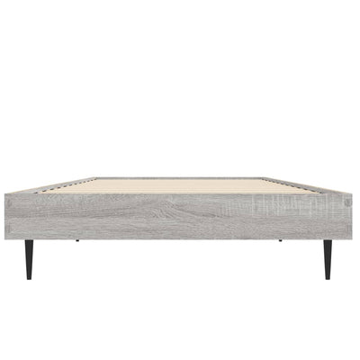 Bed Frame Grey Sonoma 75x190 cm Small Single Engineered Wood