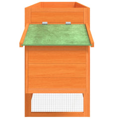 Chicken Coop 204x50x84 cm Solid Wood Pine Brown