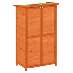 Garden Tool Shed 83x57x140 cm Solid Wood Pine Brown