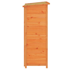 Garden Tool Shed 83x57x140 cm Solid Wood Pine Brown
