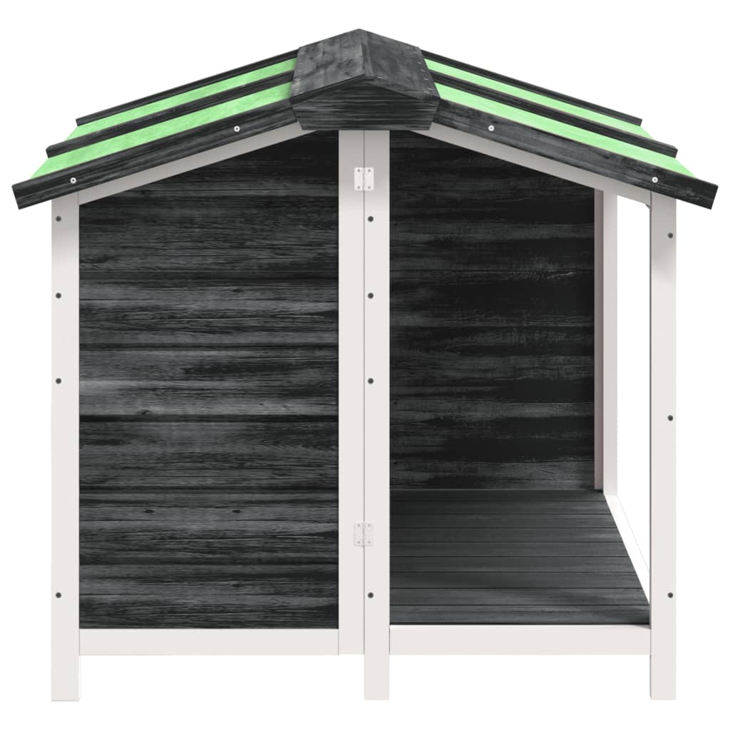 Dog Kennel 96x87x80,5 cm Solid Wood Pine Grey