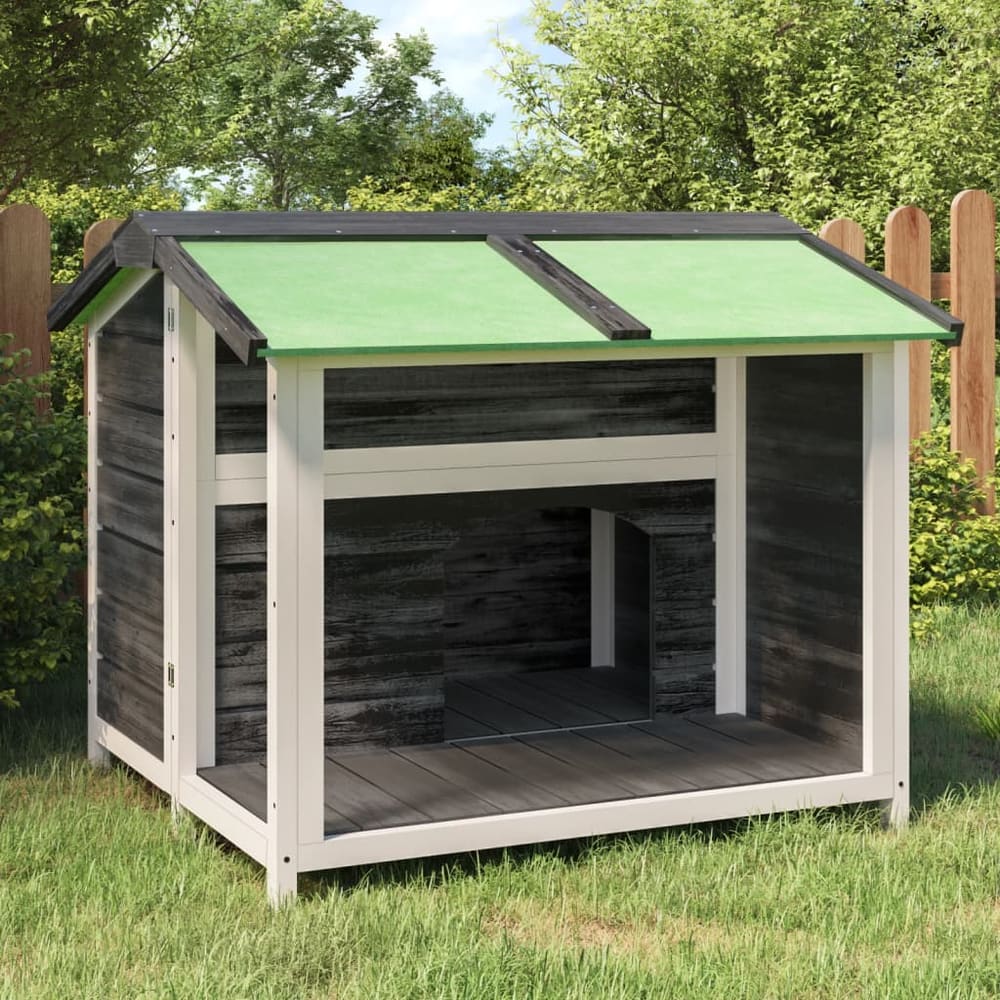Dog Kennel 96x87x80,5 cm Solid Wood Pine Grey