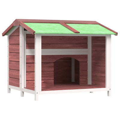 Dog Kennel Mocha 96x87x80.5 cm Solid Wood Pine