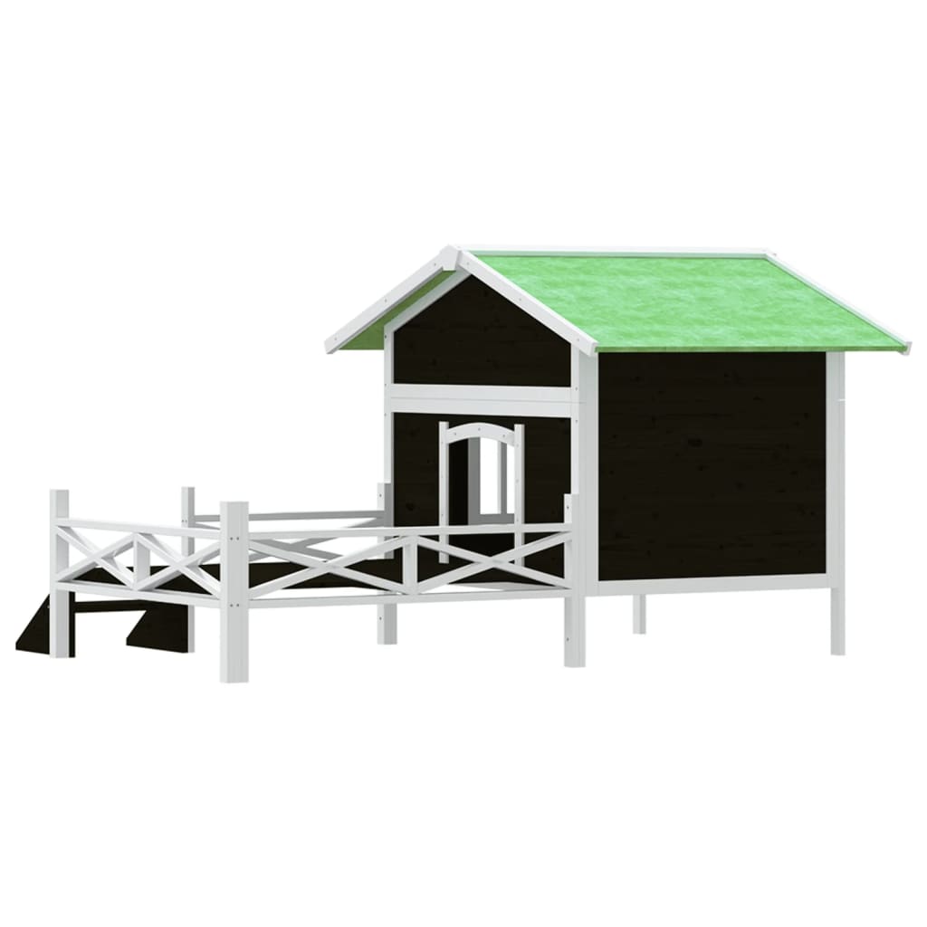 Dog Kennel 159x120x88,5 cm Solid Wood Pine Grey