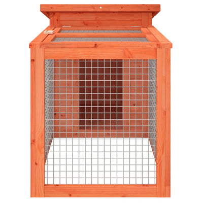 Rabbit Hutch Brown 100.5x54x55 cm Solid Wood Pine