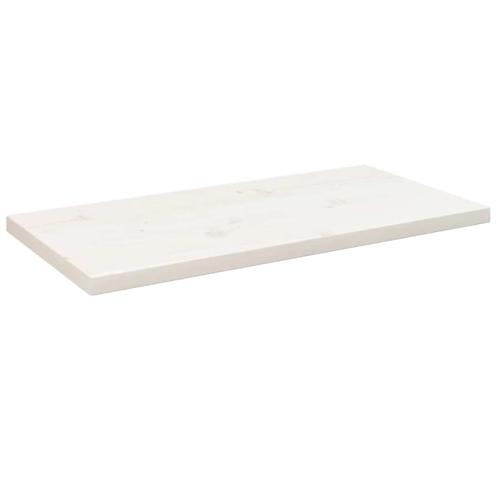 vidaXL Table Top | White | Solid Pine Wood | 80 x 40 cm 1