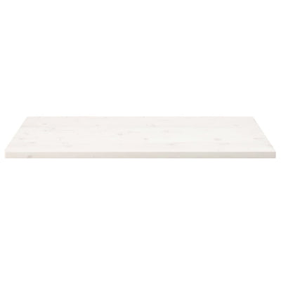 Table Top White 100x50x2.5 cm Solid Wood Pine Rectangular