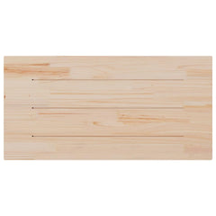 vidaXL Table Top White 100x50x2.5 cm Solid Wood Pine Rectangular 4