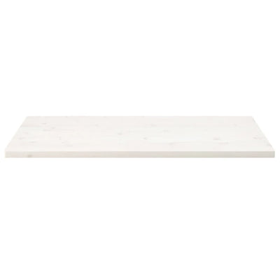 Table Top White 110x60x2.5 cm Solid Wood Pine Rectangular