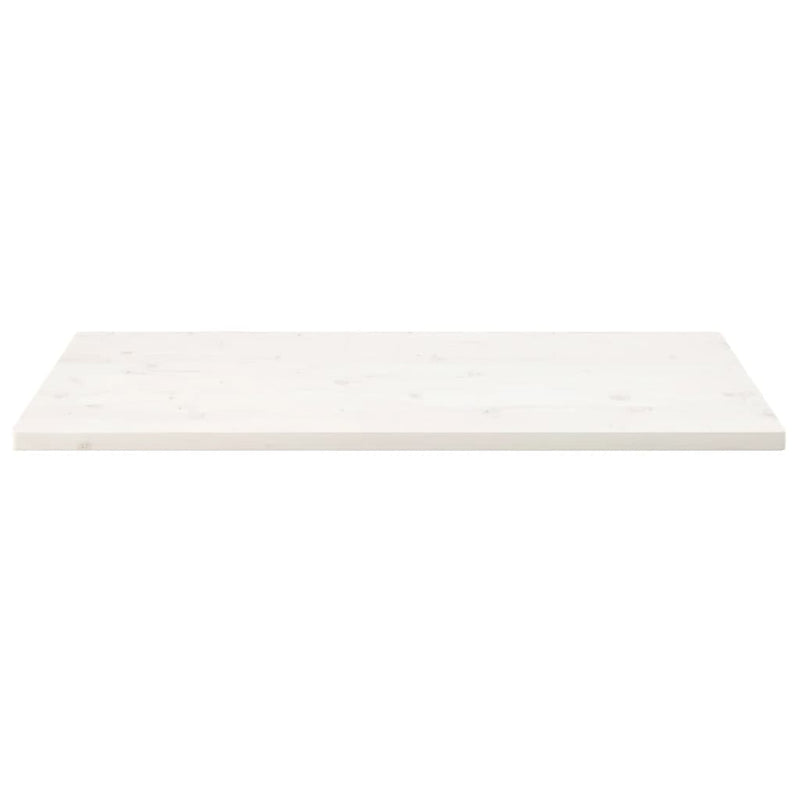 Table Top White 110x60x2.5 cm Solid Wood Pine Rectangular