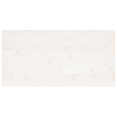 Table Top White 110x60x2.5 cm Solid Wood Pine Rectangular