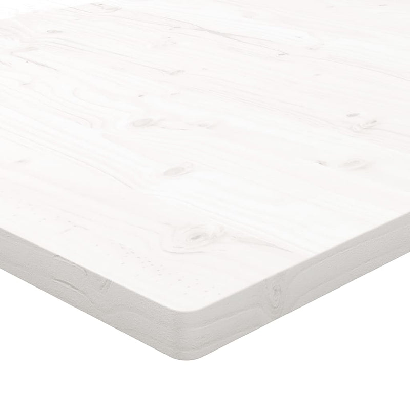 Table Top White 110x60x2.5 cm Solid Wood Pine Rectangular