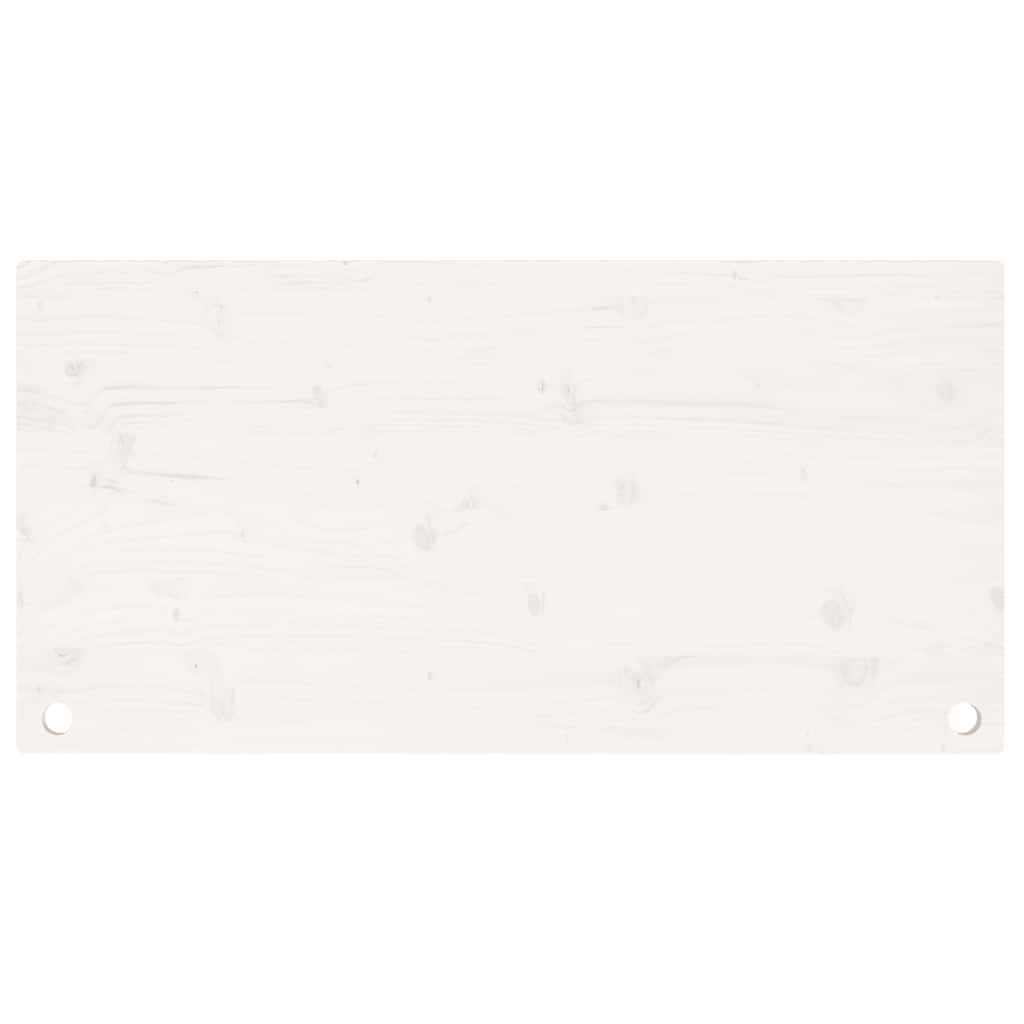 vidaXL Desk Top White 100x60x2.5 cm Solid Wood Pine 5