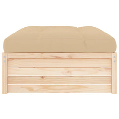 vidaXL Garden Footstool 120x80 cm Solid Wood Pine 5