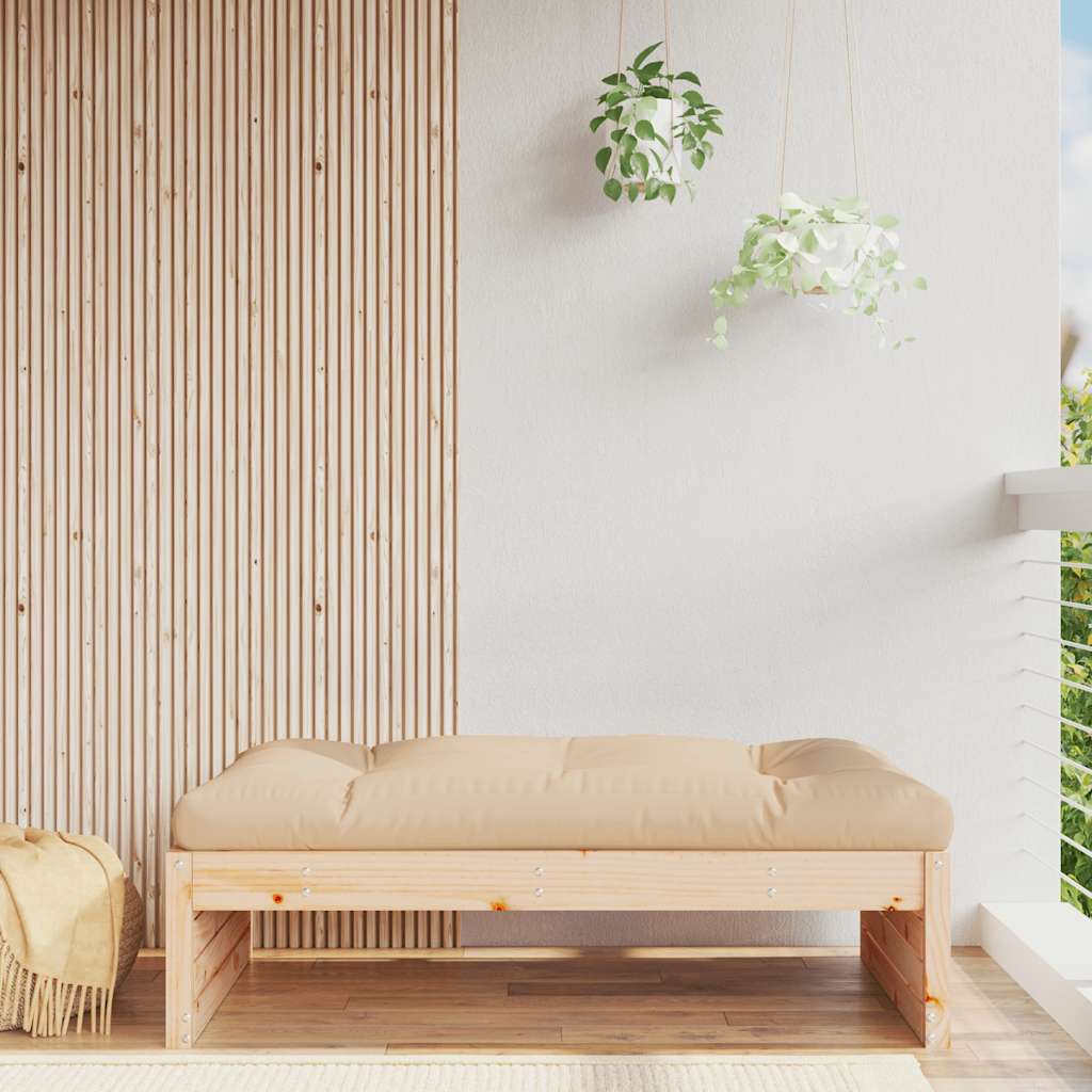 vidaXL Garden Footstool 120x80 cm Solid Wood Pine 1