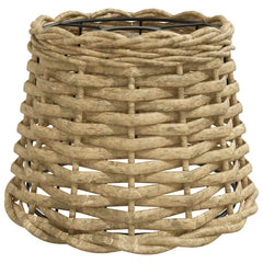vidaXL Ceiling Lamp Shade Brown Ø20x15 cm Wicker 2