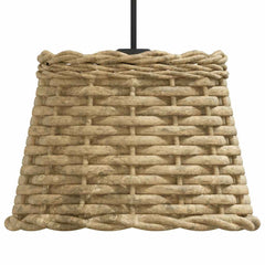 vidaXL Ceiling Lamp Shade Brown Ø20x15 cm Wicker 4
