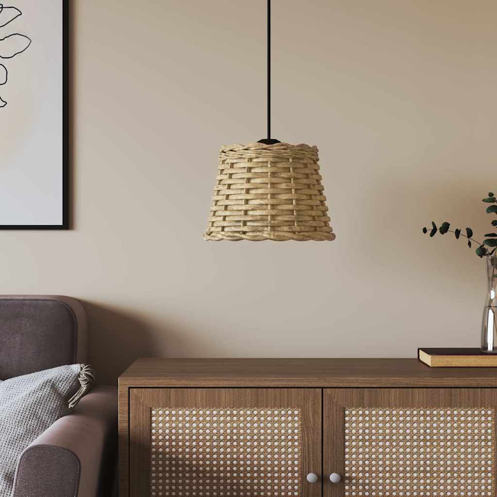 vidaXL Ceiling Lamp Shade Brown Ø20x15 cm Wicker 1