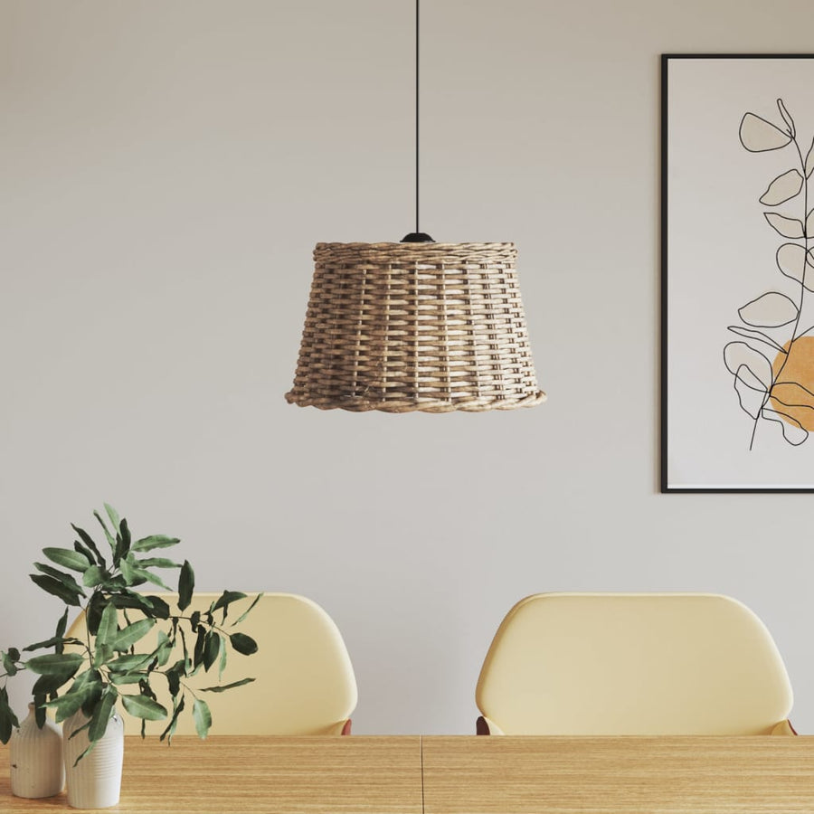 vidaXL Ceiling Lamp Shade Brown Ø45x28 cm Wicker 1