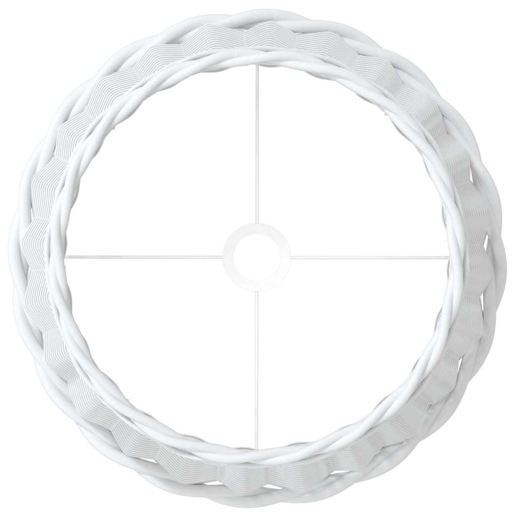 vidaXL Lamp Shade White Ø45x28 cm Wicker 4