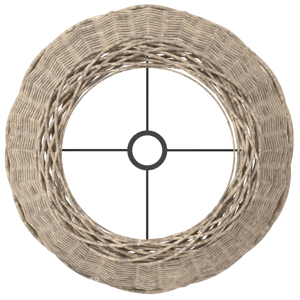 vidaXL Lamp Shade Brown Ø50x30 cm Wicker 5