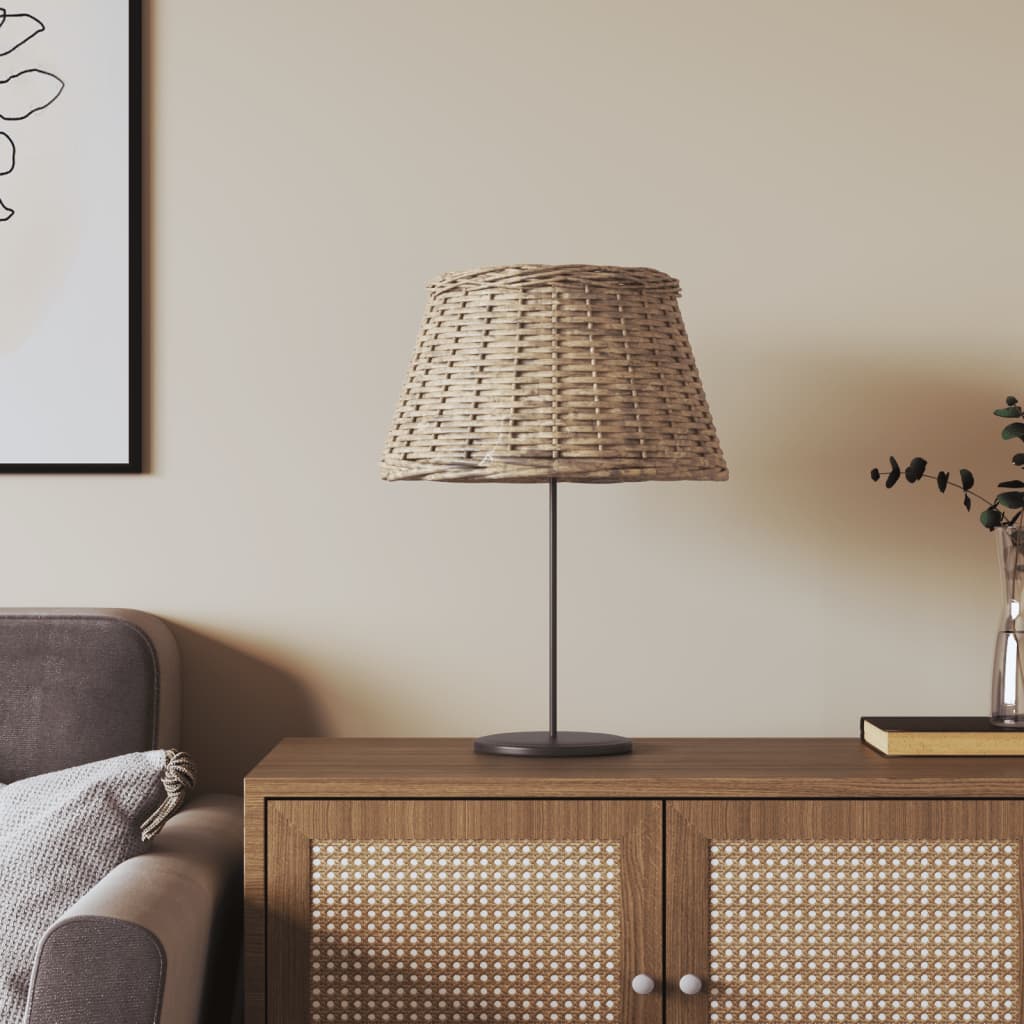 vidaXL Lamp Shade Brown Ø50x30 cm Wicker 1