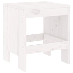 5 Piece Garden Dining Set Solid Wood Pine White pine