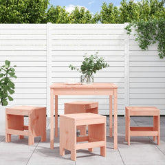 5 Piece Garden Dining Set Solid Wood Pine Natural douglas