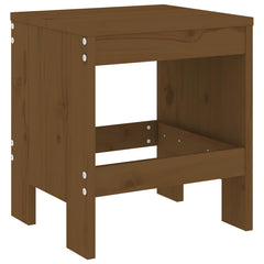 13 Piece Garden Dining Set Solid Wood Pine Honey brown pine