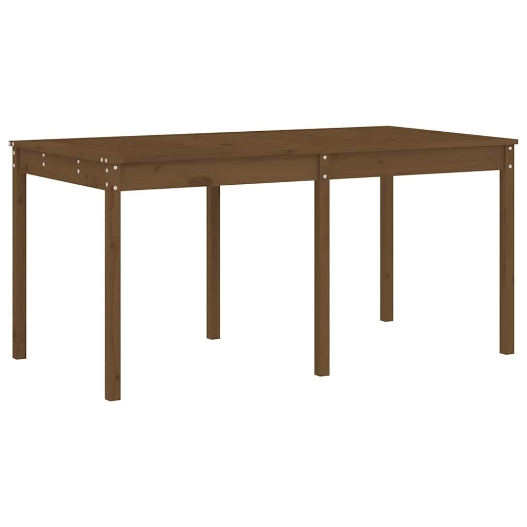 13 Piece Garden Dining Set Solid Wood Pine Honey brown pine